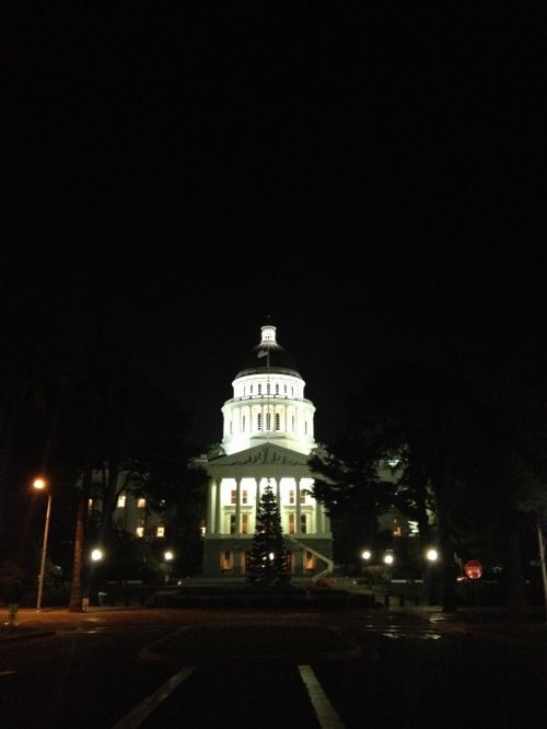 California Capitol At Night