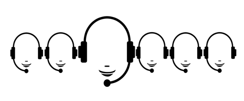 call center  headphones  headset