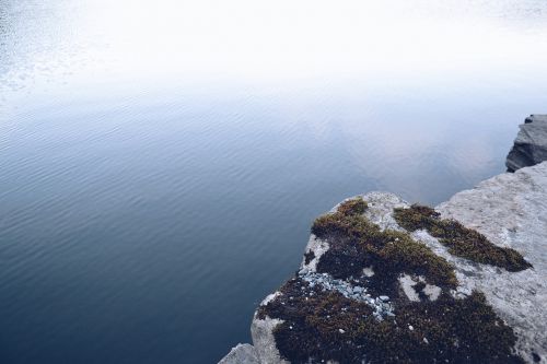 calm waters cliff edge