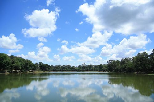 cambodia sky cloud lake