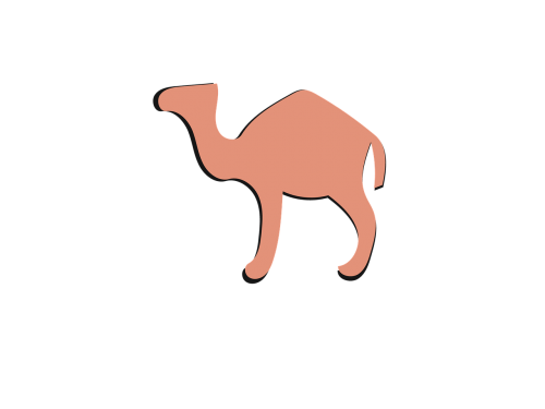 camel icon orange
