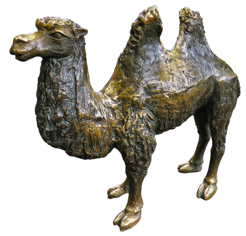 camel bronze statue animal figure