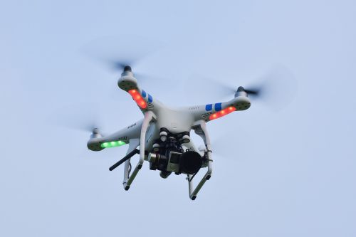 camera drone fly