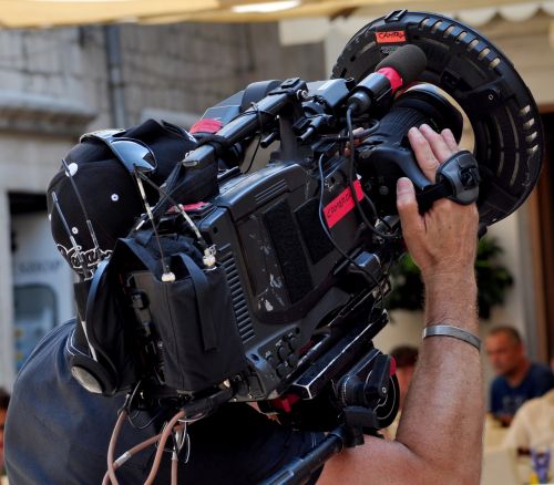 camera cinematographer recording