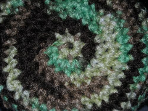 camouflage circle yarn