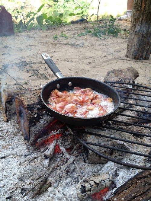 camp campfire campfire breakfast