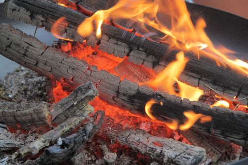 campfire flame embers