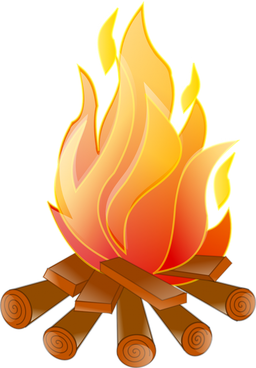campfire burn flame