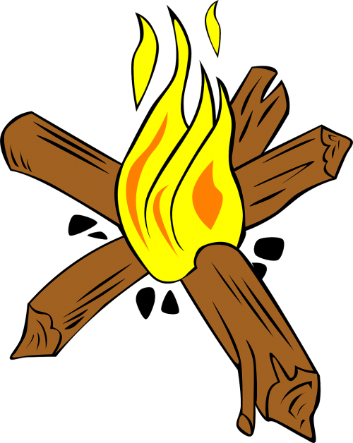 campfire fire wood