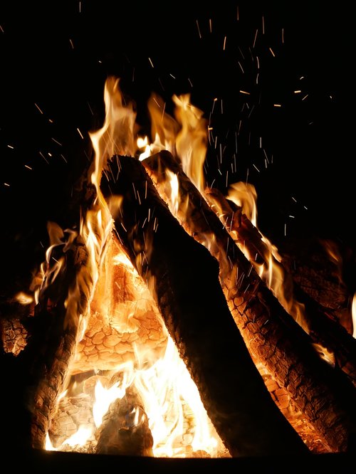 campfire  fire  embers