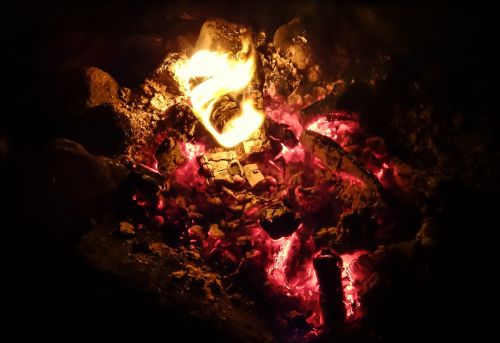 campfire fire embers