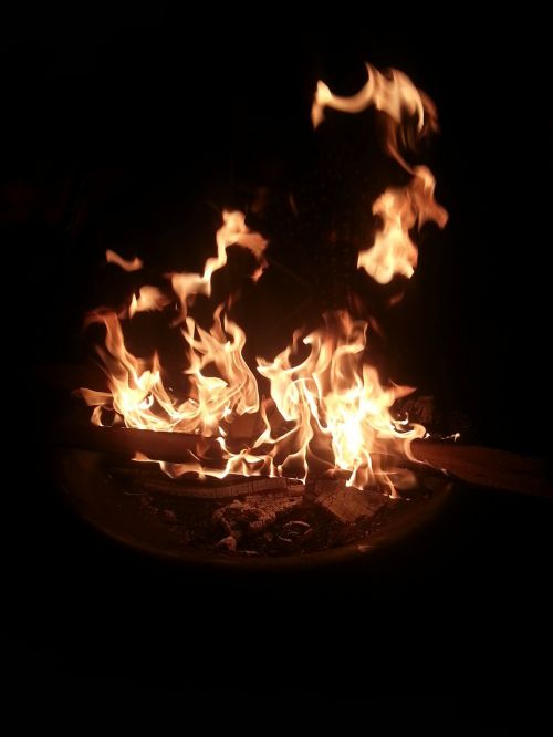 campfire burning fire