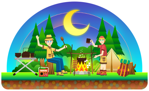 camping outdoors outdoor activity