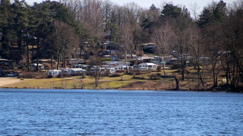 campsite water lake