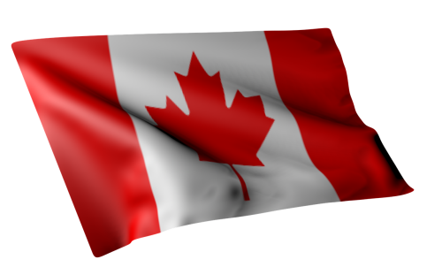 canada flag red