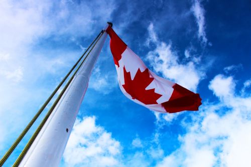 canada flag hdr