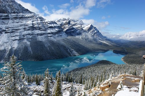 canada  lake  mountain