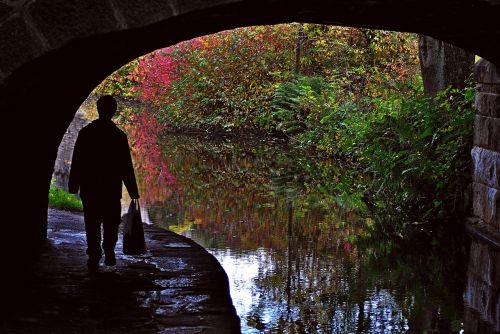 canal path person