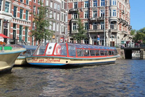 canal  amsterdam  netherlands