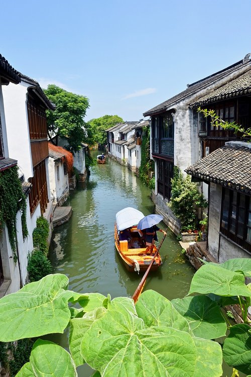 canal boat  china  canal