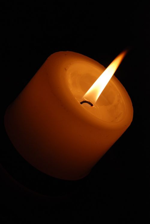 candle wax burn