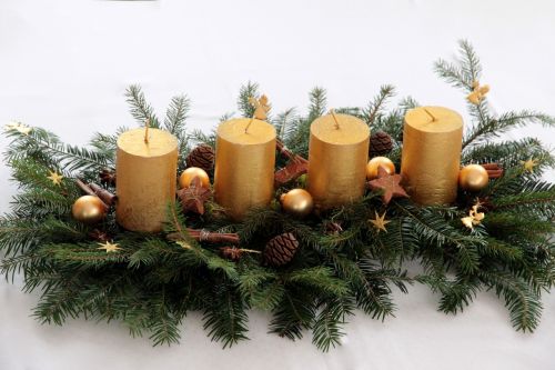 candle advent wreath advent arrangement