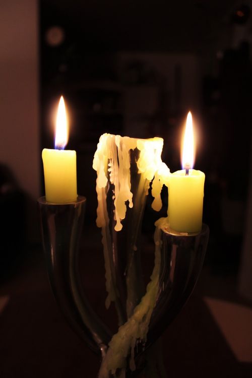 candle flame wax