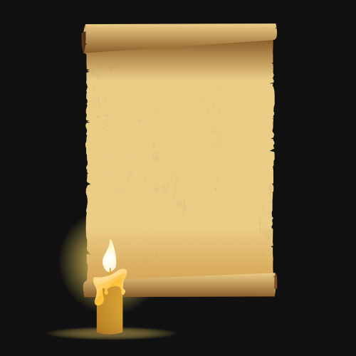 candle parchment paper