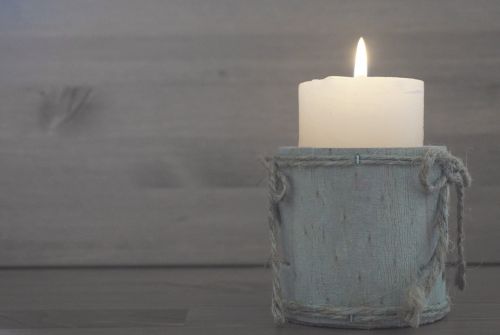 candle wooden decoration