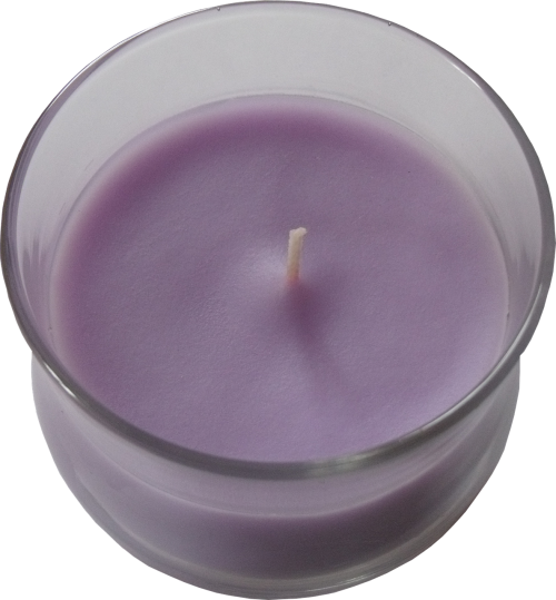 candle glass violet