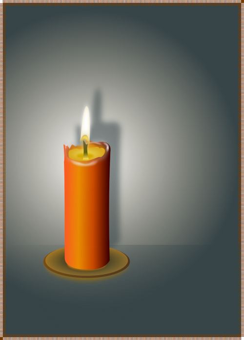 candle flame wax