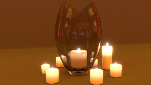 candle light render