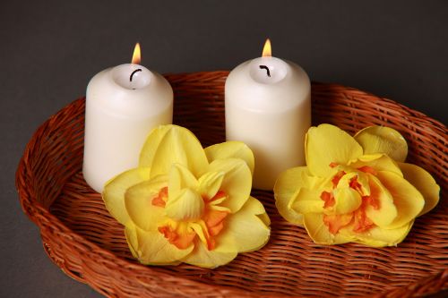 candle flower decoration