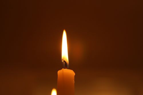 candle light burning