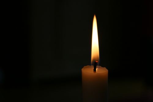 candle golden light