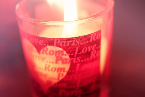 candle red light