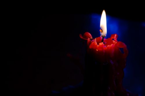 candle fire dark