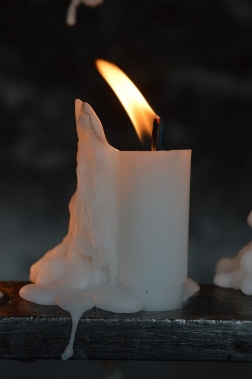 candle memorial fire