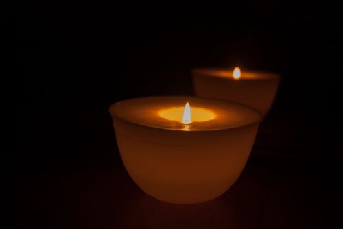 candle glimmer of a candle flame