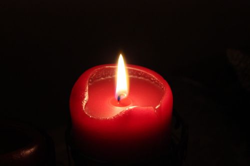 candle flame red