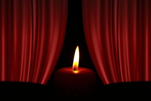 candle curtain advent