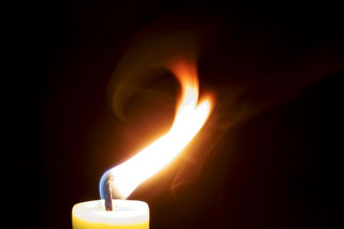 candle flame burn