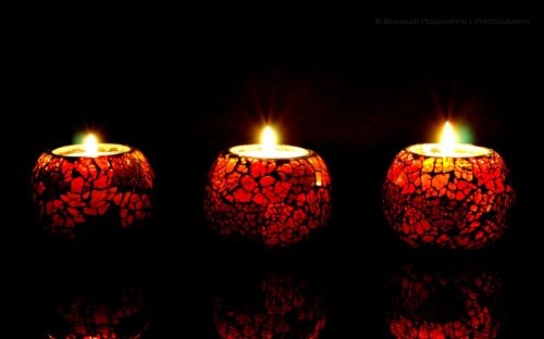 candle light red