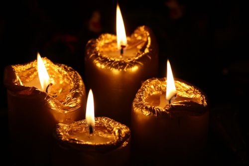 candles winter light