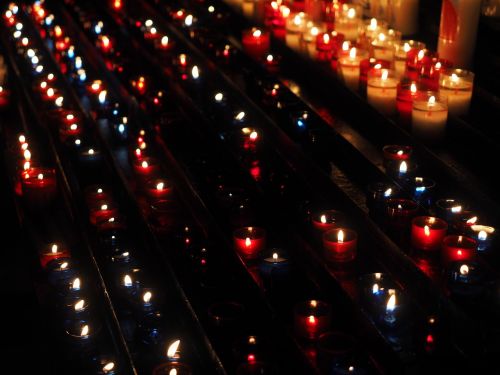 candles lights prayer