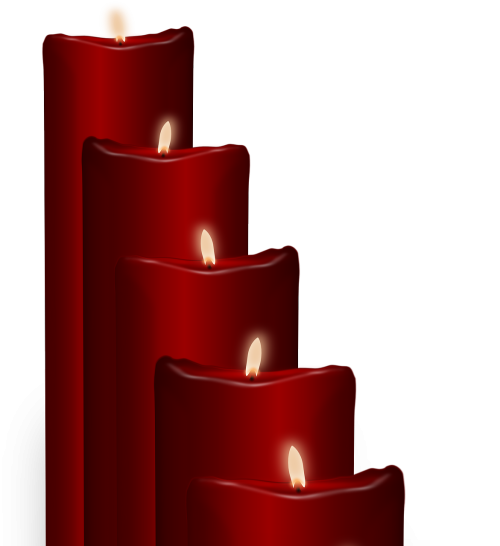candles wax candle red