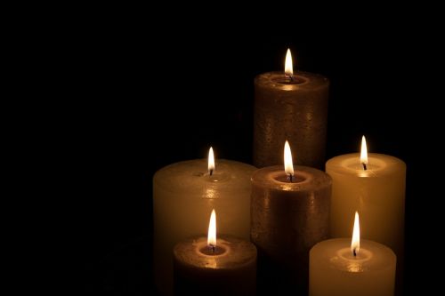 candles christmas dark