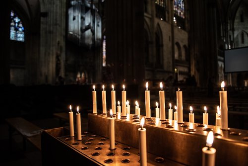 candles  church  cathedral