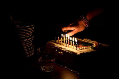 candles cake birthday