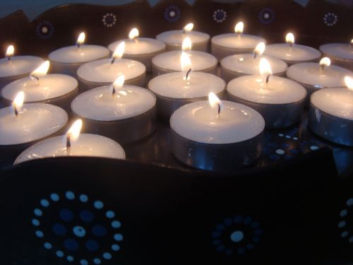 candles candle tray